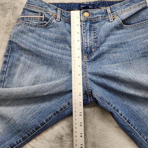 Bandolino Blu Jeans Womens 8 Blue Karyn Boyfriend Mid Rise Straight Leg Crop - Picture 8 of 11